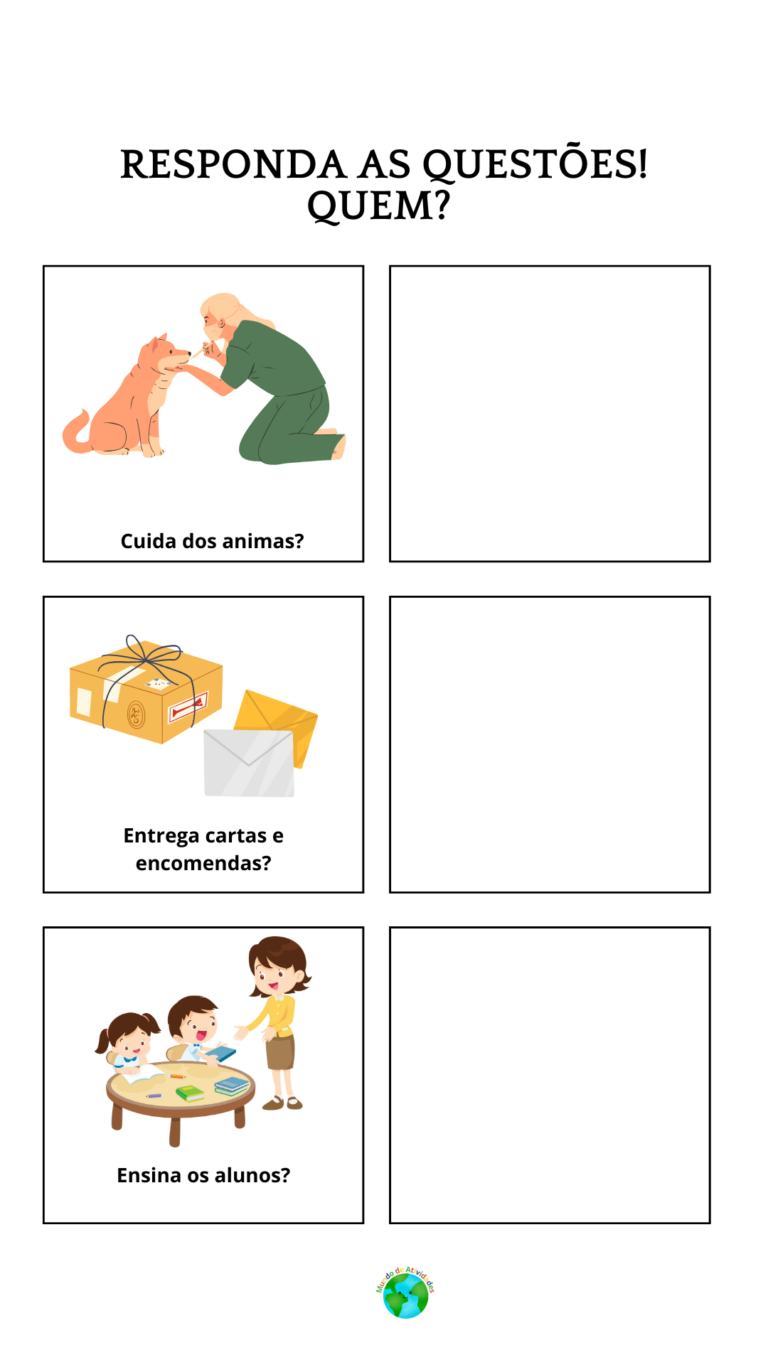 RESPONDA AS QUESTÕES! QUEM?