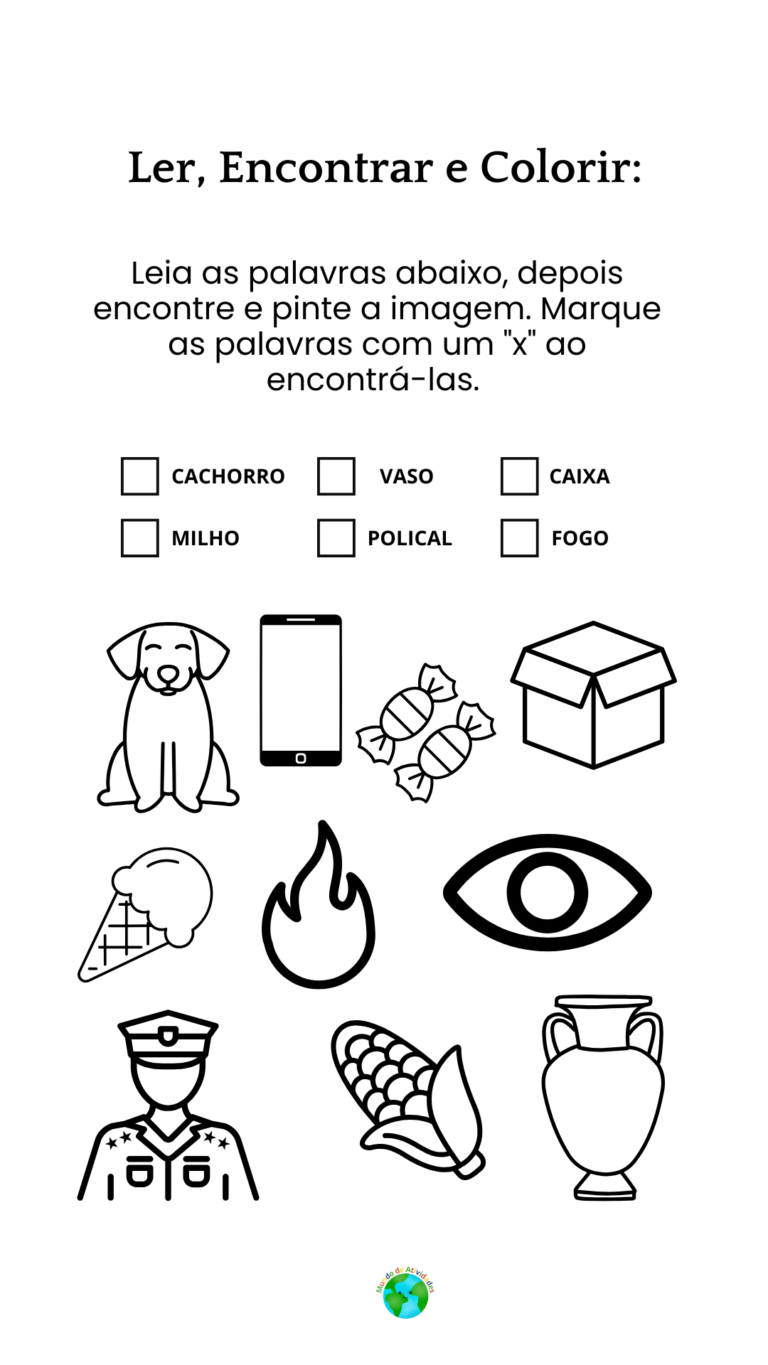 LER. ENCONTRAR W COLORIR.